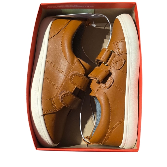 Cat & Jack Tan Kids Velcro Shoes -12 - Picture 4 of 4